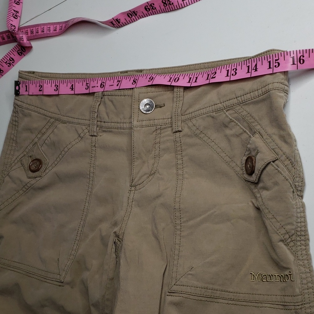 Marmot Ginny Cotton Convertible Lightweight Straigt Leg Pants Size 6 Outdoor - Picture 11 of 16